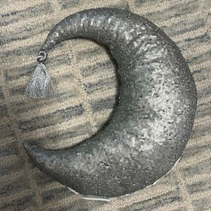 Pottery Barn Kids Shimmering Silver Sequin Pillow